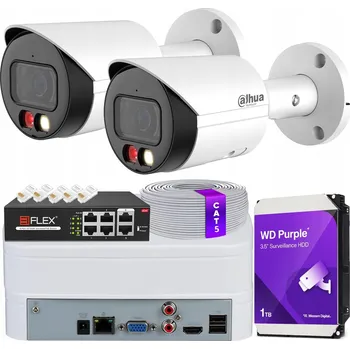 Bezpečnostní kamera Sada monitoringu se 2 kamerami IPC-HFW2849S-S-IL-0280B 8Mpx Smart Dual Light