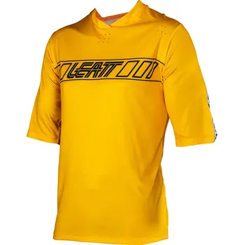 cyklistický dres LEATT BIKE DRES MTB ENDURO 3.0 ZLATÉ BARVY VELIKOST L