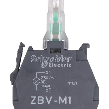 vypínač SCHNEIDER SVĚTELNÁ SADA Ø22 BÍLÁ LED 230/240V HARMONY XB4 ZBVM1