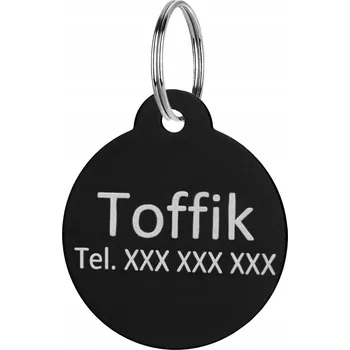 psí známka Přívěsek na obojek se jménem pro psa a kočku, identifikační známka pro yorkšíra, černý