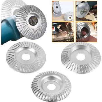 Brusný kotouč 3 KUSY KOTOUČ PRO OBRÁBĚNÍ DŘEVA PLOCHÝ 125MM x 22MM RAŠPLOVÝ KOTOUČ PRO BROUŠENÍ