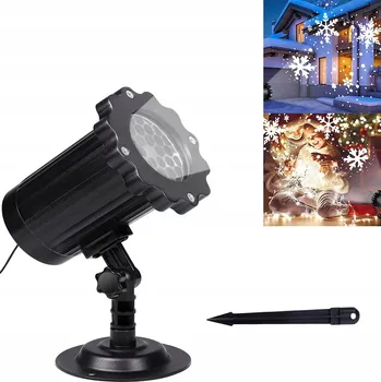 Světelný efekt LED Projektor Venkovní Sněhulák Vánoční laserový projektor