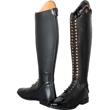 Jezdecká obuv Imperial Riding Boty jezdecké Olania Imperial Riding, vyšší/užší lýtko, dámské, black lack/rose 42