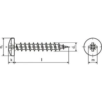 Vrut Šroub 5,0x20mm ZB PZ VH samořezný 100ks (odběr bal.500ks) KUTIL Sklad7 7945020.00 (KUTIL Sklad7)