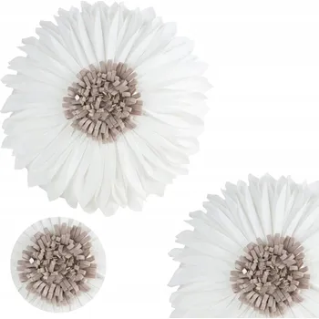 Polštář Polštář s květinou Eurofirany 40 cm, krémový