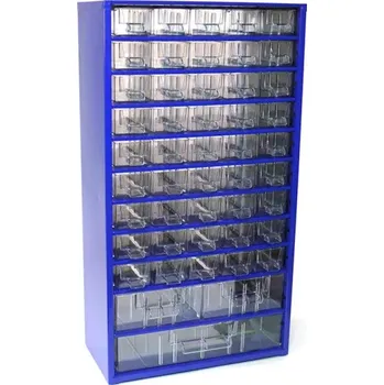 Skříňka na nářadí TOKOZ Zásuvkový organizér 12 / 45S, 2M, 1L - RAL 5002 - Modrá (závěsná skříňka Mars č. 6744)