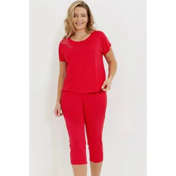 Dámské pyžamo Krátkorukávové pyžamo pro ženy s krajkou, černá L i170_32926807400309900