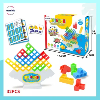 ostatní stavebnice Mamido Balanční stavebnice Tetris 3D dovednostní hra MT1576