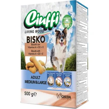 Pamlsek pro psa Ciuffi Snack Bisko Adult Medium & Large 500 g