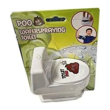 Bublifuk POO toaleta stříkající vodu 10cm na kartě