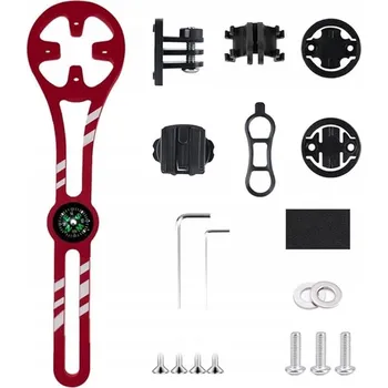 Příslušenství pro čtečku elektronické knihy DRŽÁK NA CYKLOPOČÍTAČ BG-2101 HLINÍKOVÝ ČERVENÝ