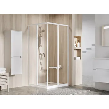 RAVAK Sprchový kout Ravak Supernova SRV2+SRV2 90x90x195 rohový, bílá/transparent, 14V701O2Z1S 14V701O2Z1S