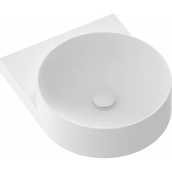 Umyvadlo RAVAK Umyvadlo Ravak Yard 40 tenkostěnné na konzoli, bez otvoru pro baterii, bez přepadu, bílá mat, XJX0E040000 XJX0E040000
