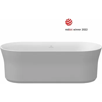 Vana RAVAK Vana Ravak Ypsilon 180x80 oválná akrylátová volně stojící, smoke grey/bílá, krytka odtoku bílá, XC00100078 XC00100078