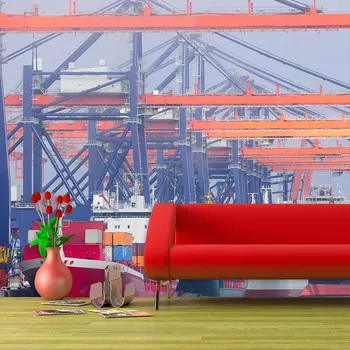 Tapeta Sablio Tapeta Lodě v přístavu - 208x125 cm