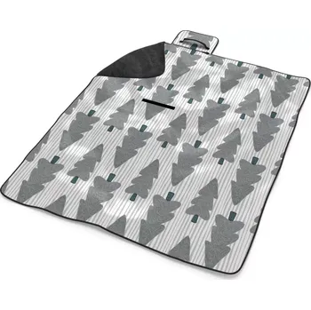 deka Sablio Plážová deka Šedé stromky: 200x140 cm