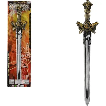 Dětská zbraň Teddies Meč rytířský plast 58cm na kartě