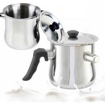 Hrnec GARNEK DO GOTOWANIA MLEKA RYŻU KASZY PLYN INDUKČNÍ PÍŠŤALKA 2 L S VÍKEM