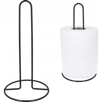 Držák kuchyňských utěrek Stojan na papírové utěrky černý kovový loft