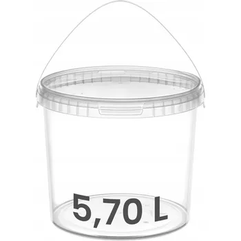 Dóza na potraviny Kbelík s víkem 100x 5 L plastový kbelík GARRONDA Atest pro styk s potravinami