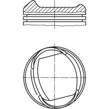 Motor automobilu Píst MAHLE 013 37 12