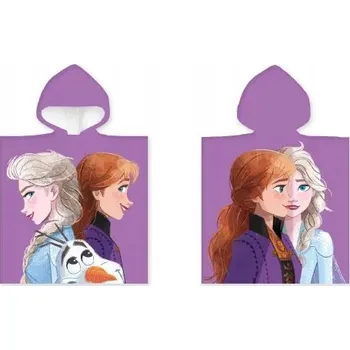 FROZEN LEDOVÉ KRÁLOVSTVÍ Pončo DĚTSKÝ RUČNÍK Koupací pokrývka 100% Bavlna