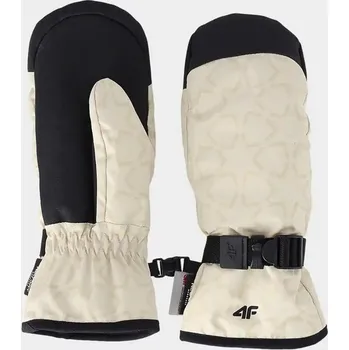 Rukavice Dívčí palčáky 4F velikost S creme allover