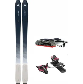 Sjezdové lyže Atomic Backland 85 W Dark Blue Light + Atomic Skin + Dynafit Radical 92 mm Flamingo, 165 cm