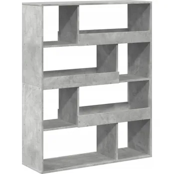 Knihovna Regál VidaXL 33 x 125,5 x 100 cm, světle betonová barva