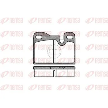 Brzdová destička Sada brzdových destiček, kotoučová brzda REMSA 0130.00