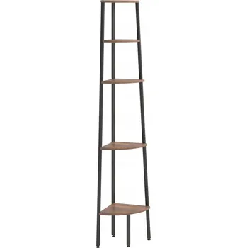 Knihovna Regál VidaXL 45,5 cm x 180 cm x 31,5 cm v odstínech hnědé