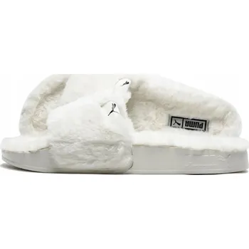 Dámské pantofle Dámské NAZOUVÁKY PUMA Cat bílé s kožešinou, VEL. 37