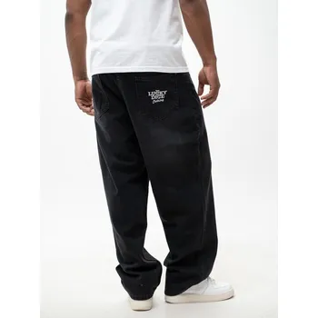 Pánské džíny ŠIROKÉ Džíny BAGGY Pánské Černé STYLOVÉ VÝŠIVKY Lucky Dice L