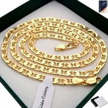 Řetízek Řetízek Golden Celebrity stříbrný pozlacený 55 cm pancr 925/585