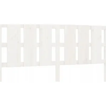 Čelo postele, bílá, 165,5 x 4 x 100 cm, masivní borovicové dřevo