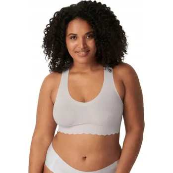 Podprsenka Sloggi podprsenka braletka šedá ZERO FEEL LACE TOP velikost XS