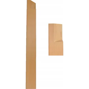 Stolová podnož Dřevěná noha ke stolu čtverec 8x8 cm surová 72 cm dýhovaná