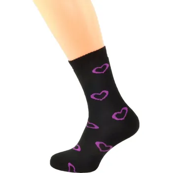 Dámské termo ponožky Gapo Dámské termo zimní ponožky Srdíčko 1. Velikost: 3-4 (EU 35-37), 2. Barva: Černá