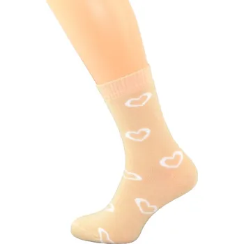Dámské termo ponožky Gapo Dámské termo zimní ponožky Srdíčko 1. Velikost: 5-6 (EU 38-39), 2. Barva: Tělová
