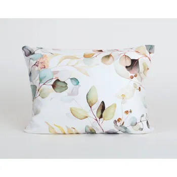 Povlečení Povlak na polštář 70x90 cm - bavlněný satén - zelená lupena