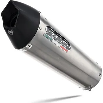 Výfuk pro motocykl Slip-on exhaust GPR GP EVO4 E4.BE.11.GPAN.TO Brushed Titanium including removable db killer and link pipe