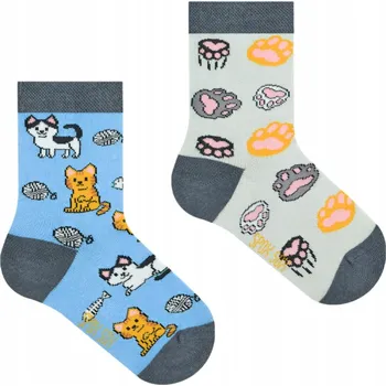 Dětské Ponožky s kočkami - Spox Sox - vel. 23-26