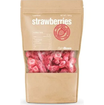 Anabolizér Lyofilizované jahody - GymBeam Balení (g): 32 x 100 g
