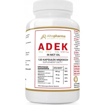 Alto Pharma doplněk stravy ADEK Forte BEZ CUKRU BEZ LEPKU 120 kapslí