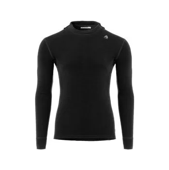 Pánská mikina Aclima WarmWool hoodsweater V2 Men Jet Black černá XXL