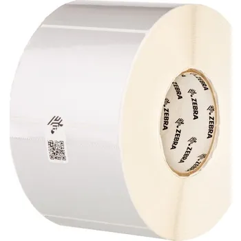 Kancelářský papír Zebra Label, Polyester, 57x38mm; Thermal Transfer, Z-Ultimate 3000T Silver, Permanent Adhesive, 76mm Core 880374-038