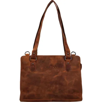 Kabelka Dámská kožená kabelka na rameno camel - GreenWood Hamid Camel