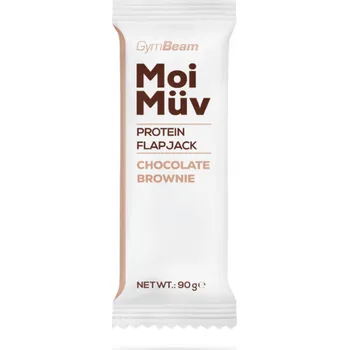MoiMüv Protein Flapjack - GymBeam Příchuť: čokoládové brownie, Balení (g): 12 x 90 g