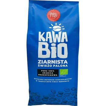 Káva Quba Caffe Bezkofeinová zrnková Káva 100% Arabica z Peru 1 kg Bio