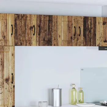 Příborník do zásuvky vidaXL Kuchyňské stěnové skříňky 2 pcs Staré dřevo 60 x 31 x 40 cm